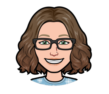 cartoon photo of Mrs. Brose, Branch Librarian