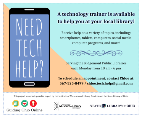 flyer about Chloe's tech help